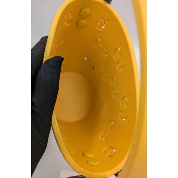 Gucci Kids GG Supreme Perforated Bucket Bag Yellow 723051